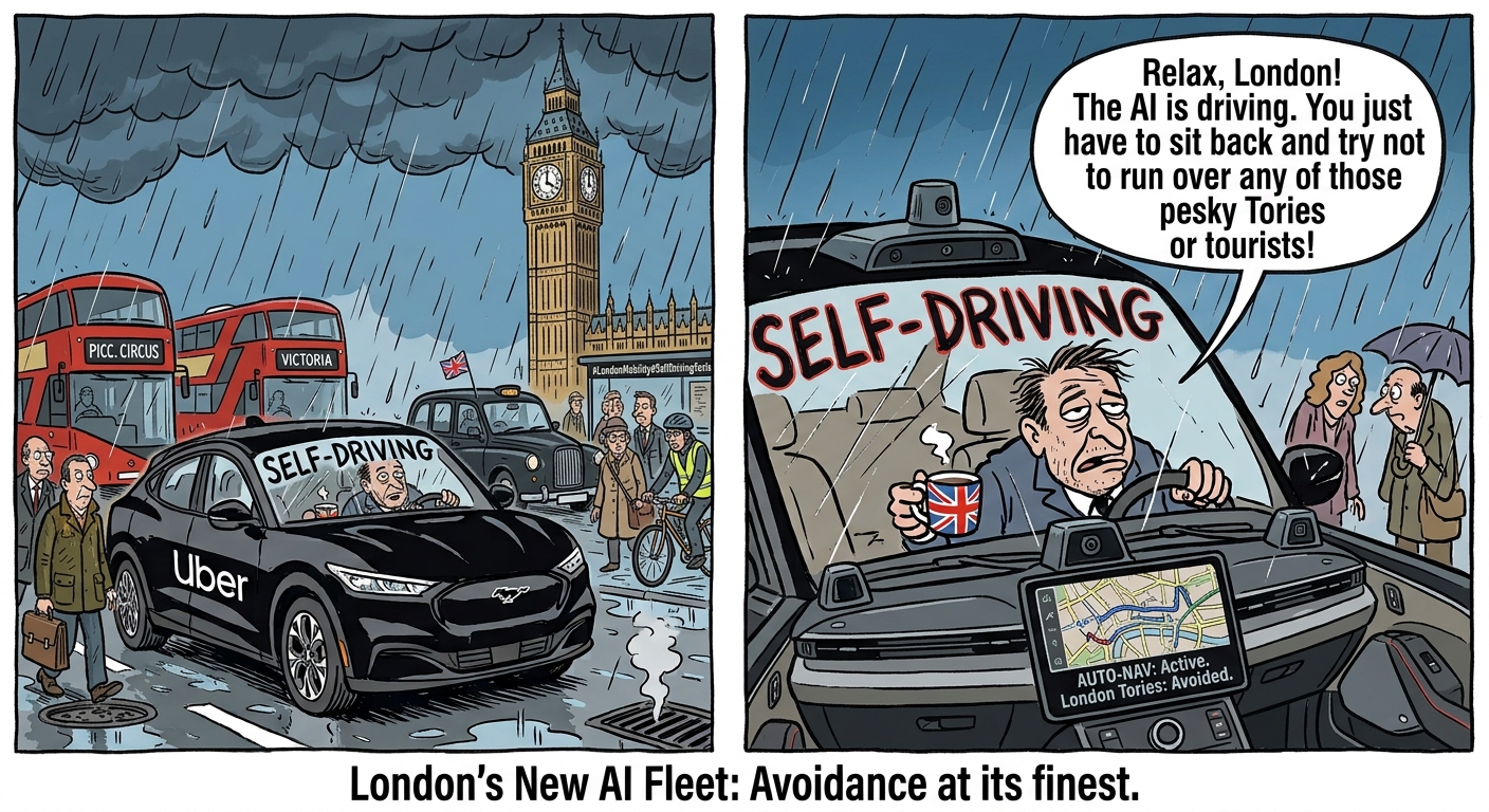 Uber launches London’s first self-driving taxis – but safety drivers stay behind the wheel